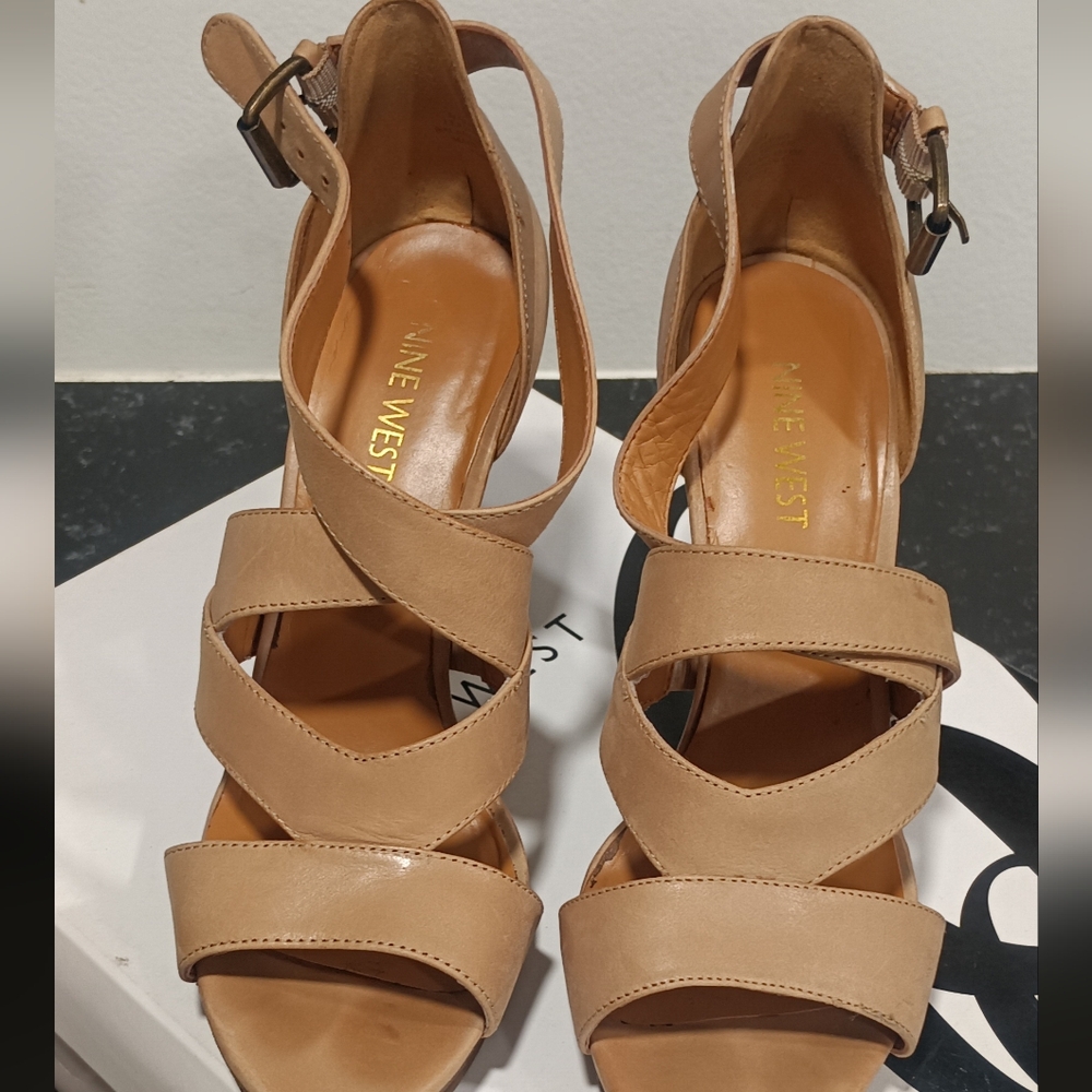 Tan Women's Sandals Nine West Heels